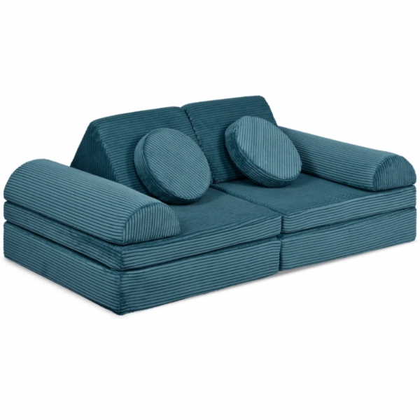 LINODINO Spielsofa Cord Fantasiewelt - Tannengrün