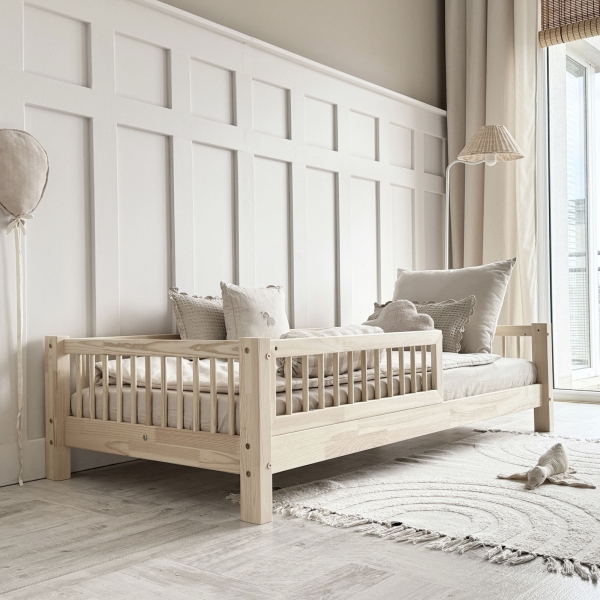 Design4kids Kinderbett Stellina Komfort - 190x90 Naturholz