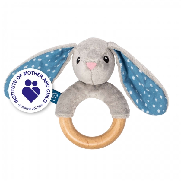 WHISBEAR Beißring - Kaninchen Grau