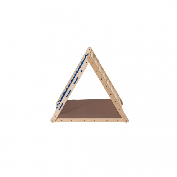 Design4Kids Bodenkissen aus Baumwolle für Kletterdreieck Lemur/ Katta/ Indri - dunkelbraun