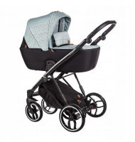 Baby Merc Kombikinderwagen La Rosa LN03 - mint/schwarz