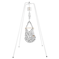 NONOMO Federwiegen Motor MOVE-Set Baby Classic & Gestell Basic weiß - Wild Dots