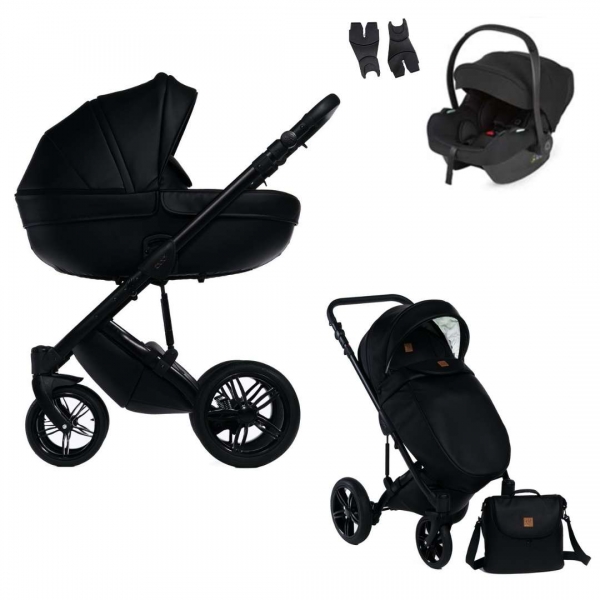 DADA PRAMS Kombikinderwagen 3 in 1 MAX 500 pure black