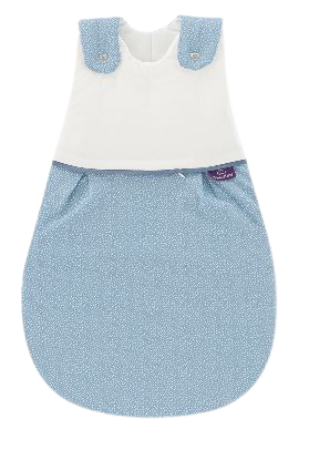 TRÄUMELAND Babyschlafsack Punkte blau, Gr. 50/56